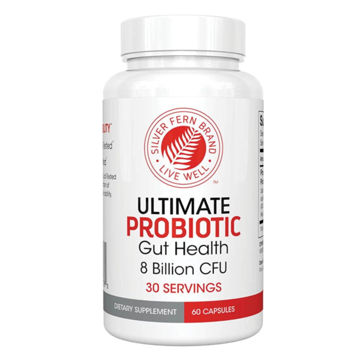 Silver Fern Probiotic Capsules 30 Count front view