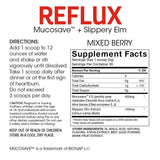 Silver Fern Reflux supplement tub side view with nutritional information