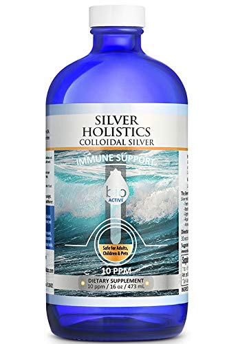SILVER HOLISTICS 4 oz blue-tinted spray bottle