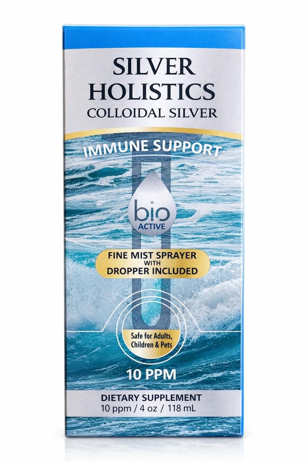 SILVER HOLISTICS Colloidal Silver Bundle packaging