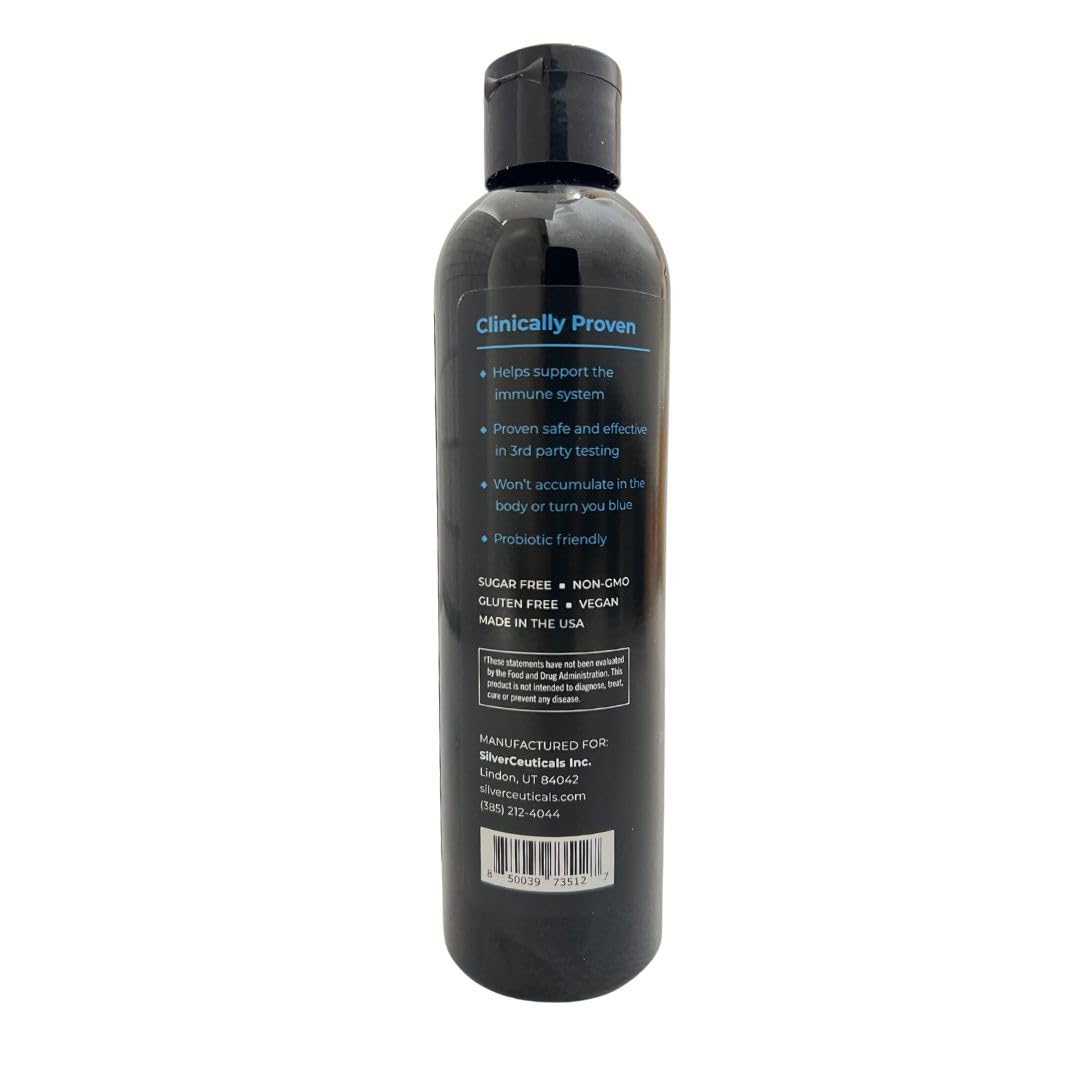 SilverCeuticals Nano Colloidal Silver 250ml back view