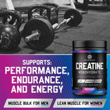 SILVERONYX Creatine Monohydrate 5000mg powder on a kitchen counter