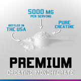 SILVERONYX Creatine Monohydrate 5000mg powder scoop