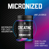 SILVERONYX Creatine Monohydrate 5000mg powder with gym equipment