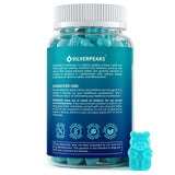 SILVERPEAKS Height Growth Gummies bottle side view with nutritional information