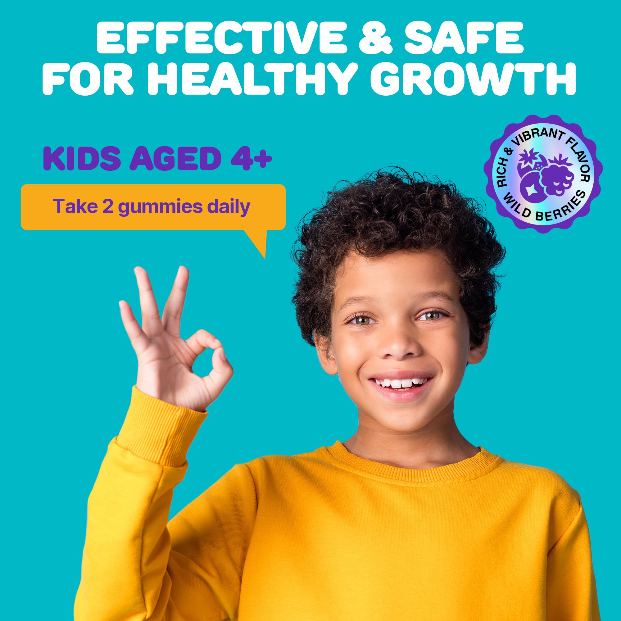 SILVERPEAKS Height Growth Gummies for Kids nutritional information