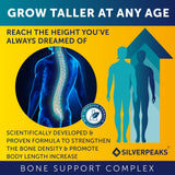 SILVERPEAKS Height Growth Maximizer 60 Capsules back view