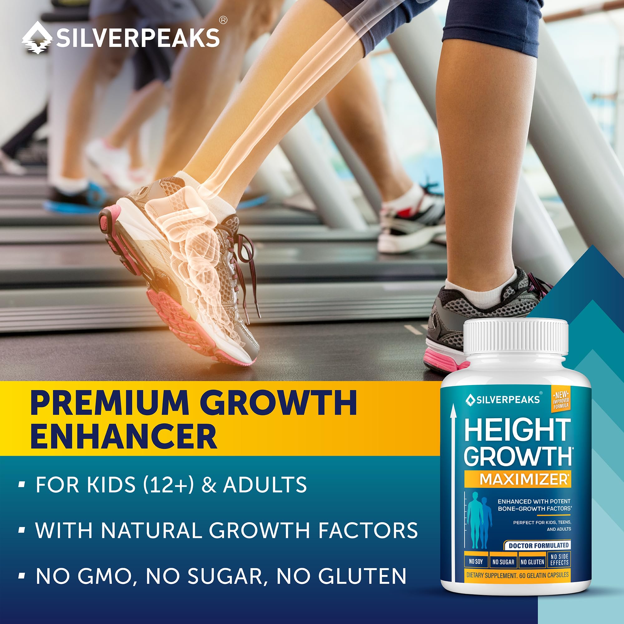 SILVERPEAKS Height Growth Maximizer on a wooden table