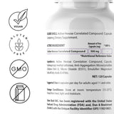 silvershell Shiitake Mushroom Extract back label with ingredients