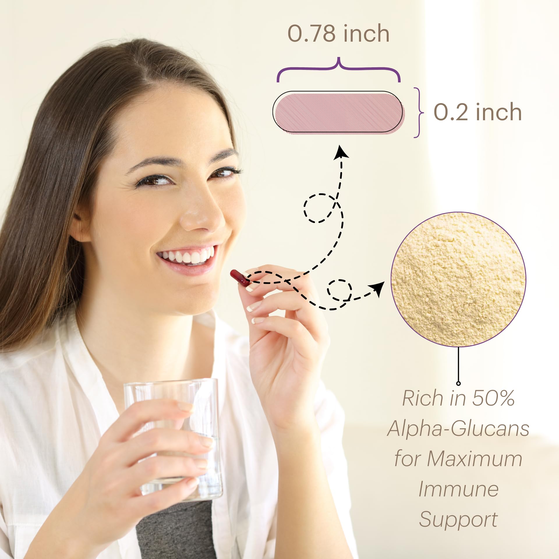 silvershell Shiitake Mushroom Extract bottle side view