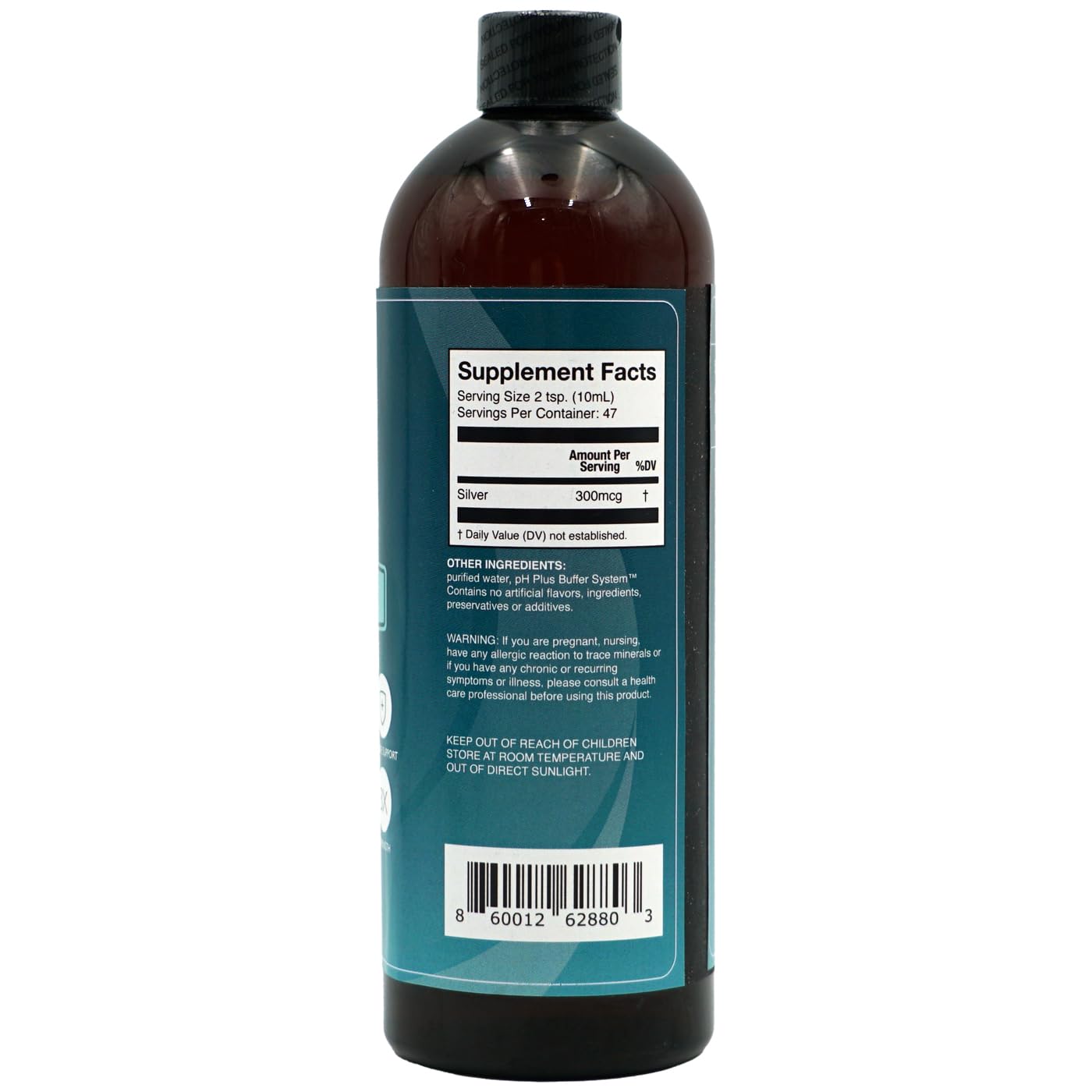 SILVIQ Structured Silver Water 30ppm 499g bottle with label