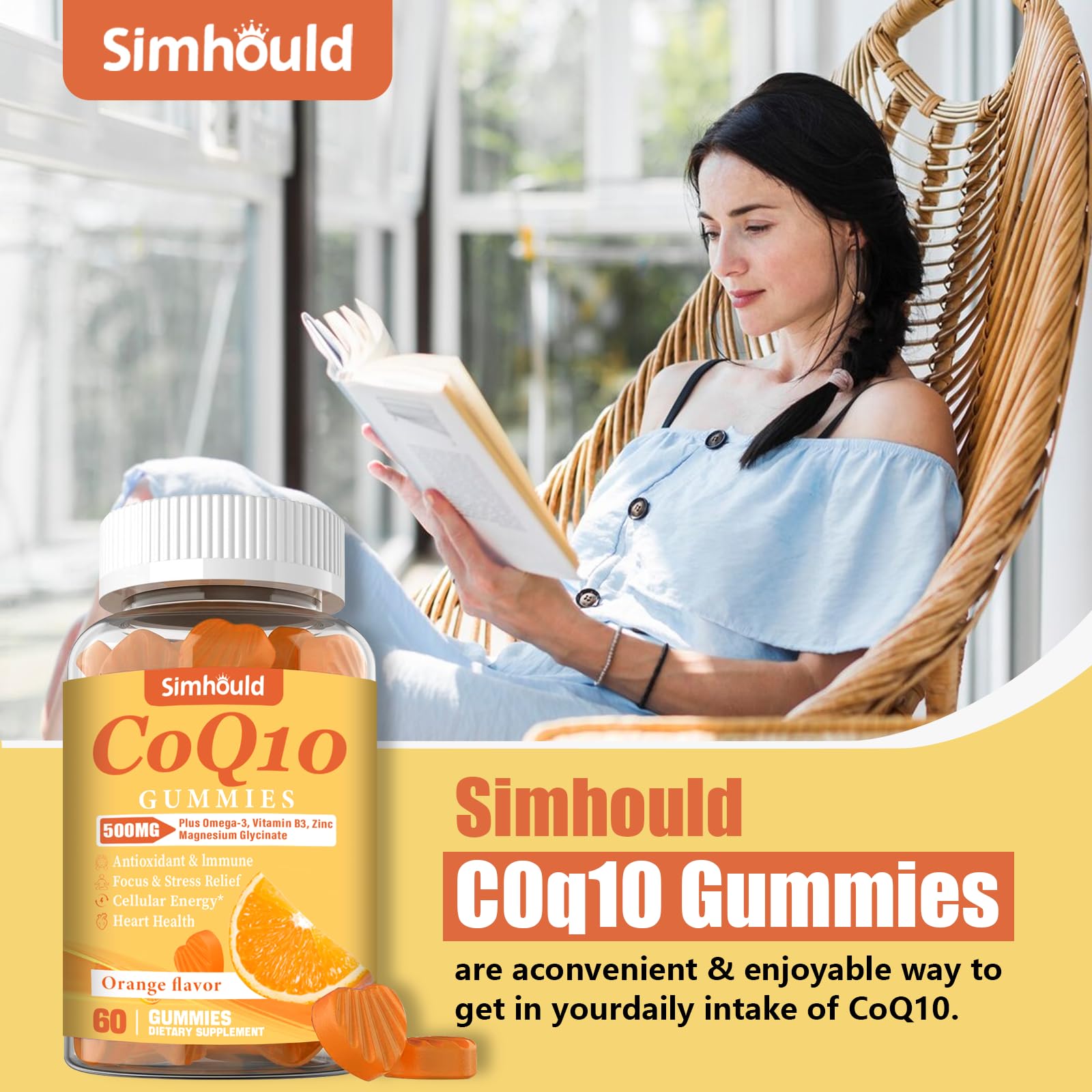 Simhould CoQ10 Gummies 500mg nutritional information