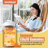 Simhould CoQ10 Gummies with nutritional information on label