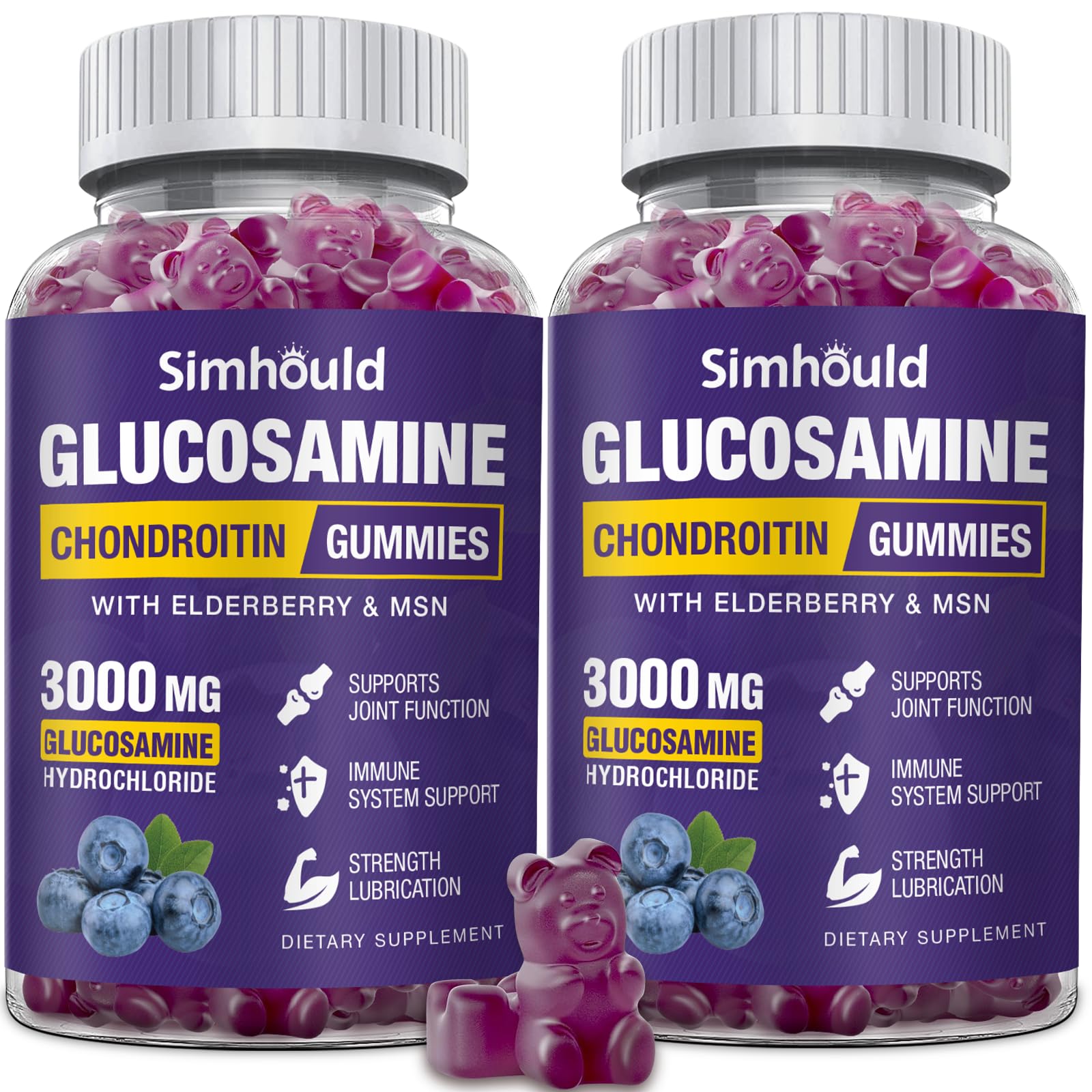 Simhould Glucosamine Chondroitin Gummies front view