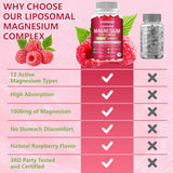 Simhould Liposomal Magnesium Complex Gummies packaging back view