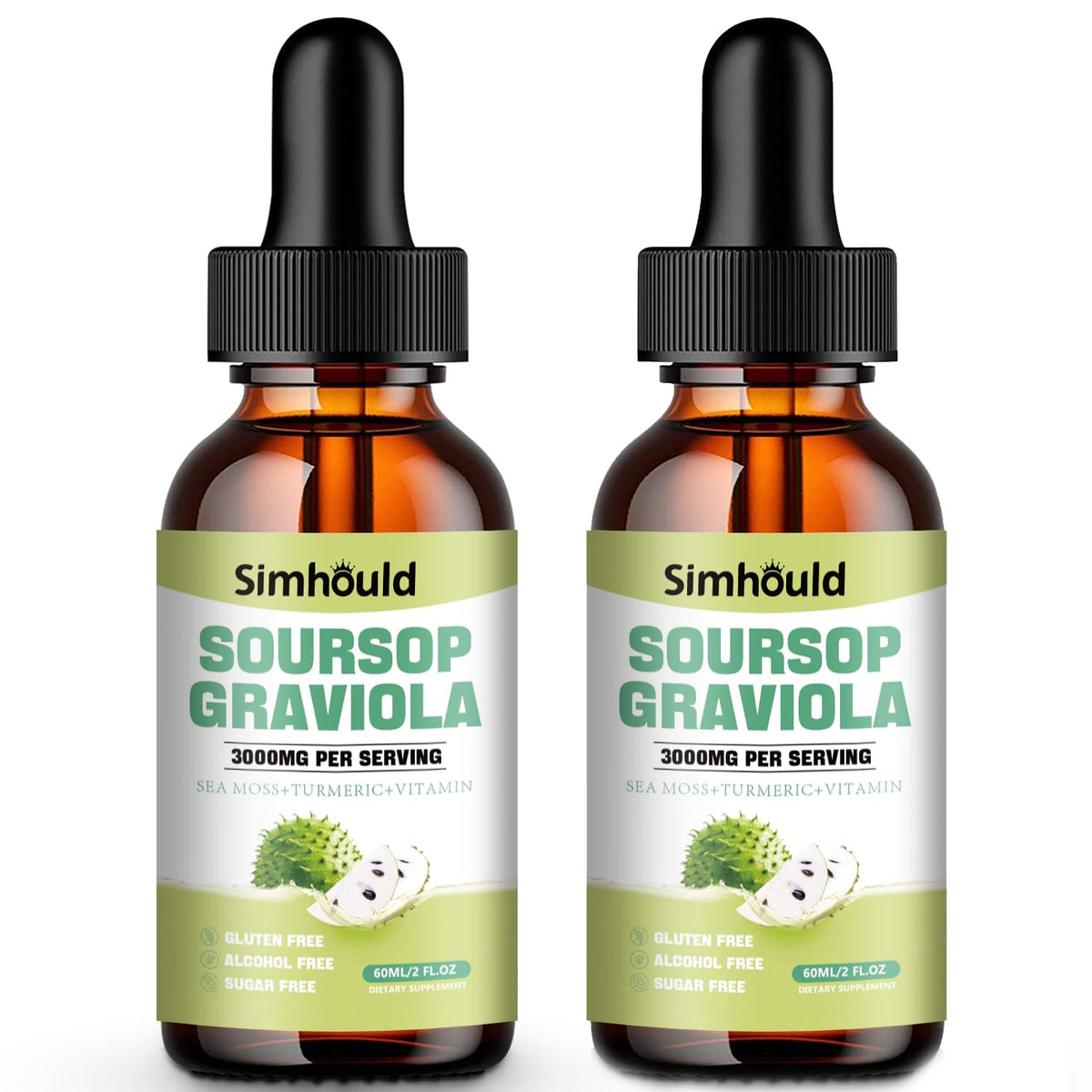 Simhould Soursop Leaves Extract Liquid 3000MG front view