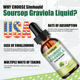 Simhould Soursop Leaves Extract Liquid 3000MG on a wooden table