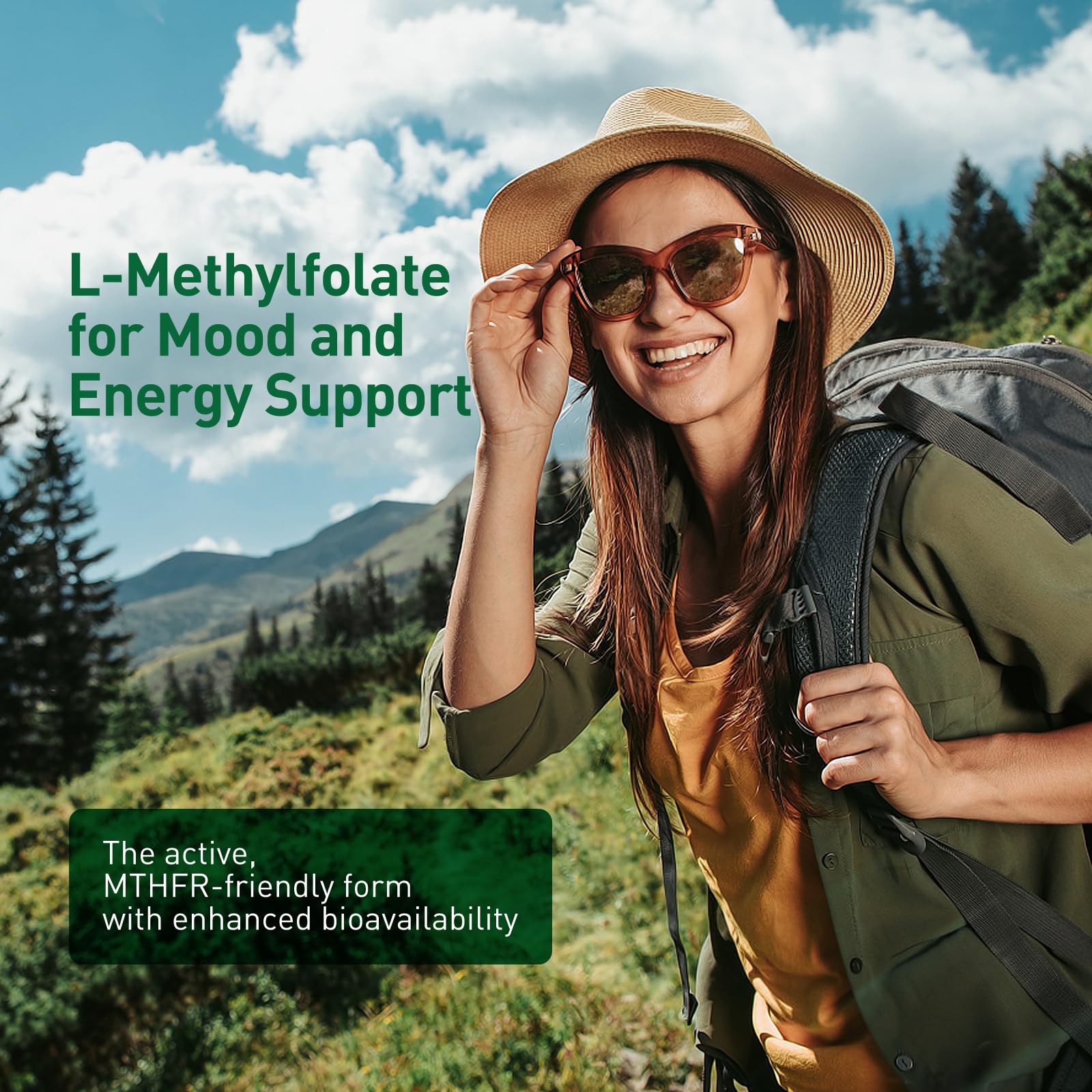 Simlike B-Complex Methylated Vitamin Supplement 60 Capsules on a table