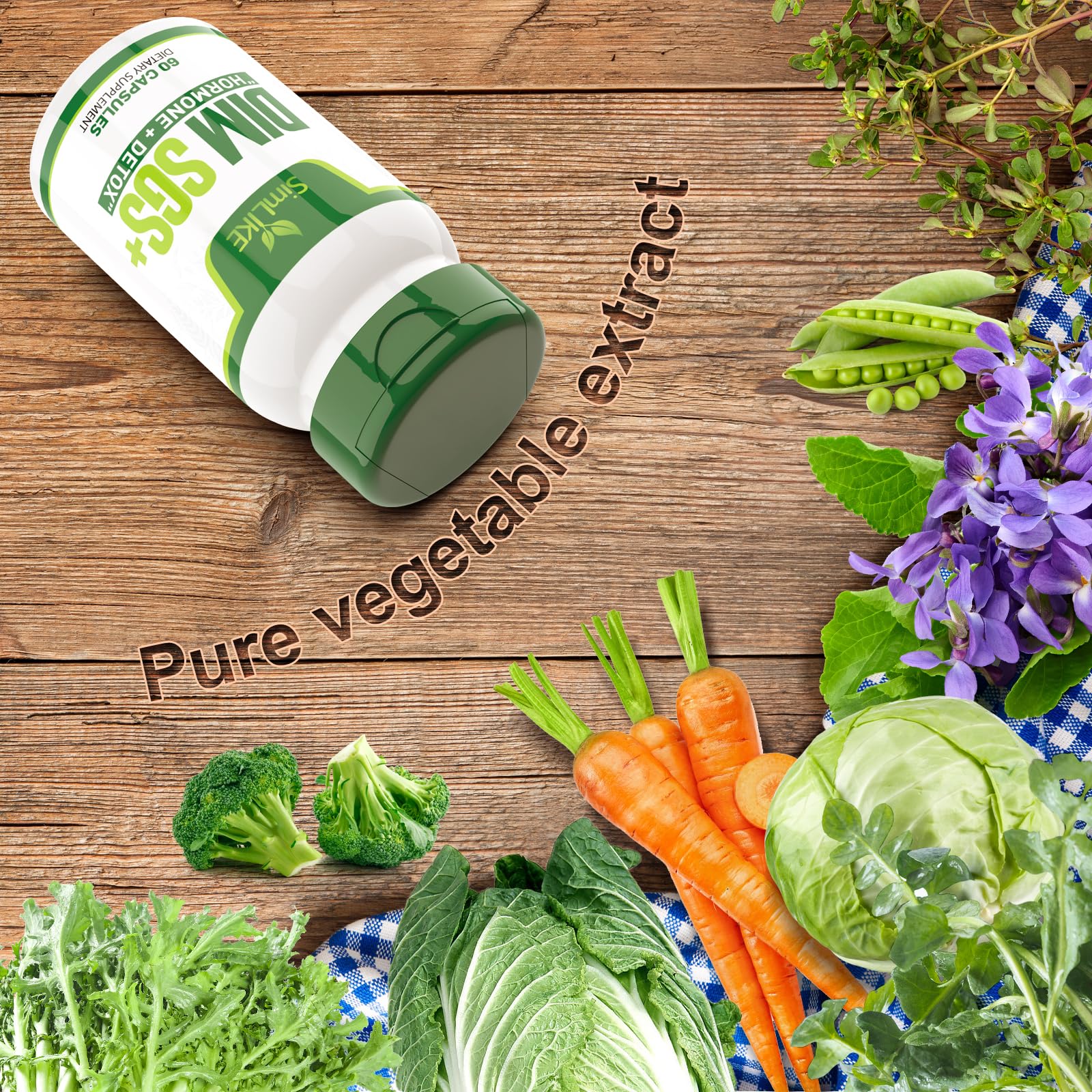 Simlike daily Supplement ingredients list close-up