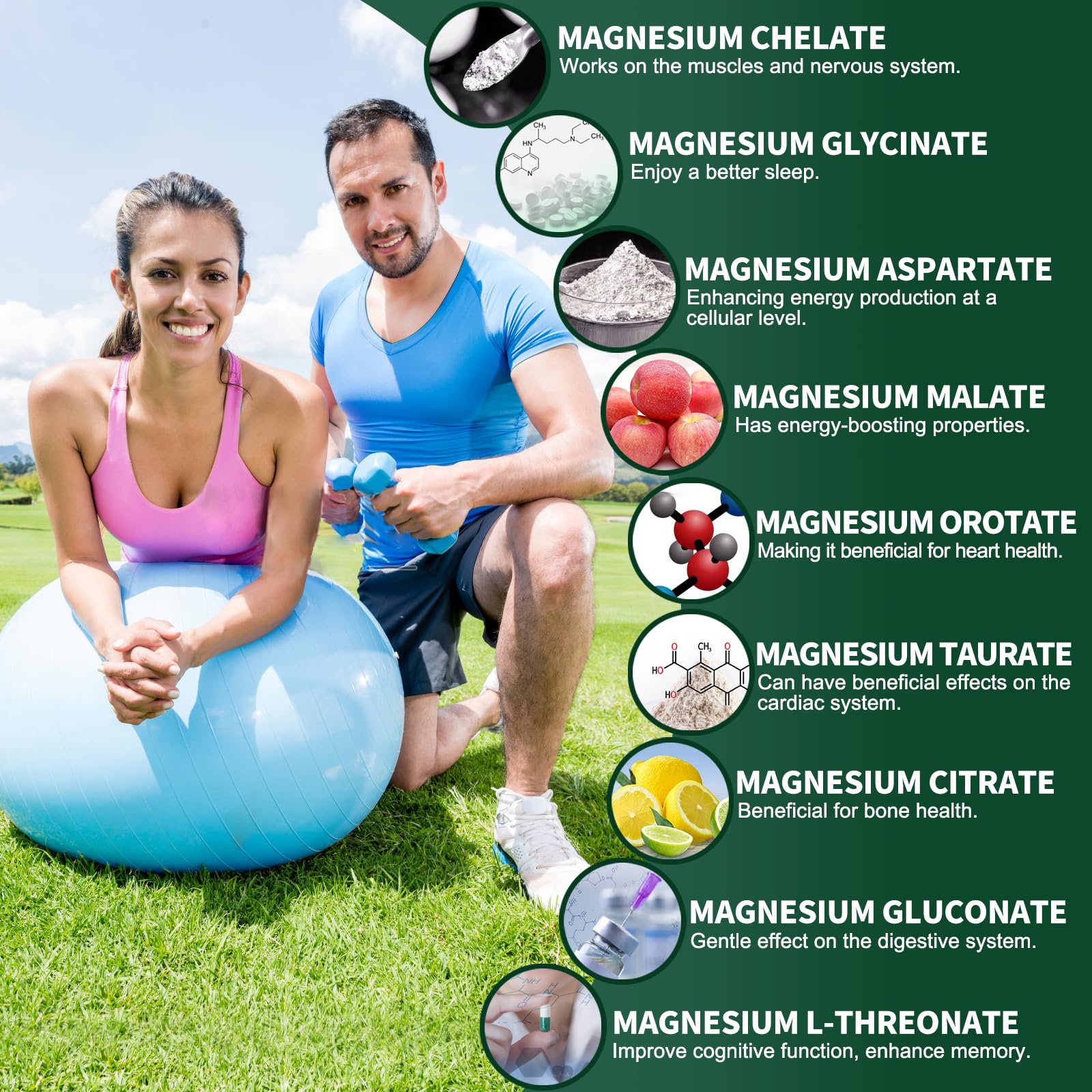 Simlike Magnesium Complex Capsules 90 Count on a wooden surface