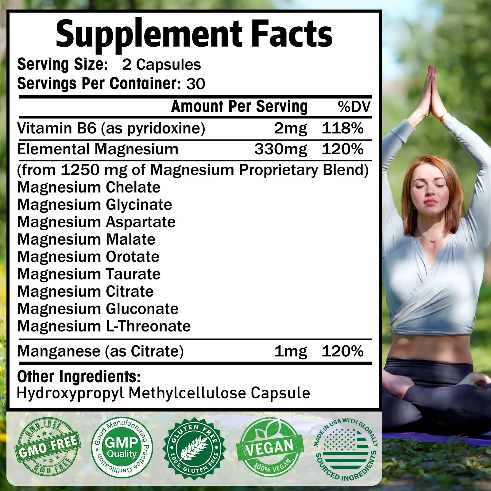 Simlike Magnesium Complex Capsules 90 Count with bottle label