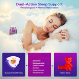 Simlike Magnesium Glycinate Gummies raspberry flavour close-up