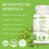 Simple Life Nutrition Organic Moringa Capsules opened bottle