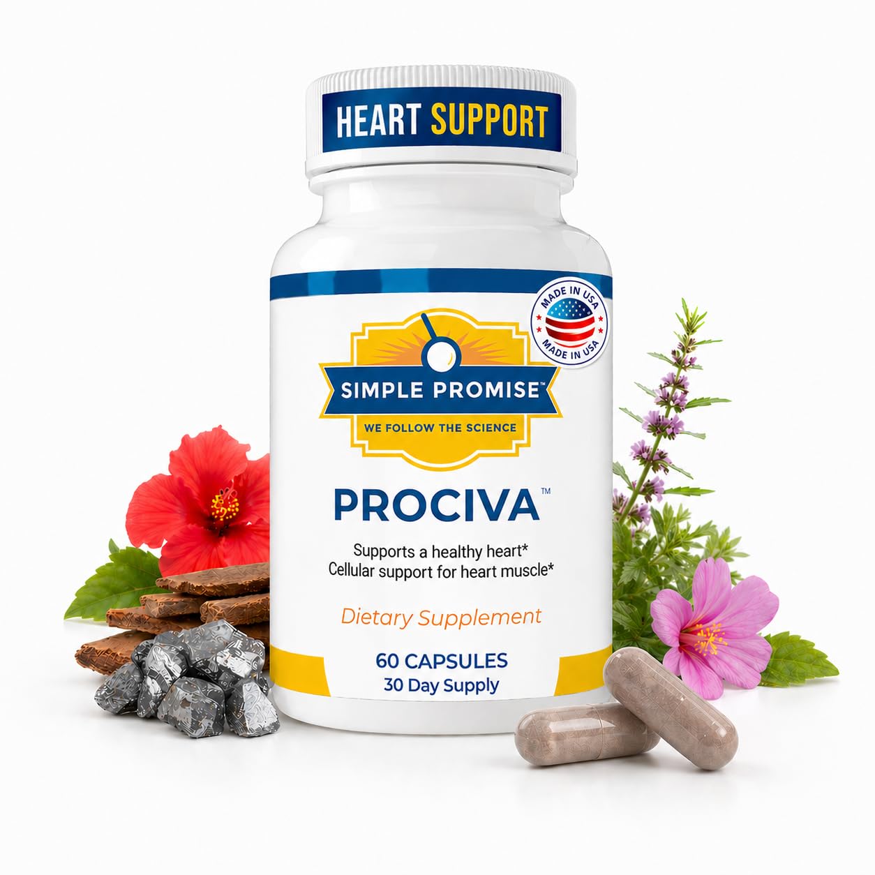 Simple Promise Arjuna Supplement 60 capsules front view