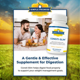 Simple Promise Consti-Slim capsules on a wooden table