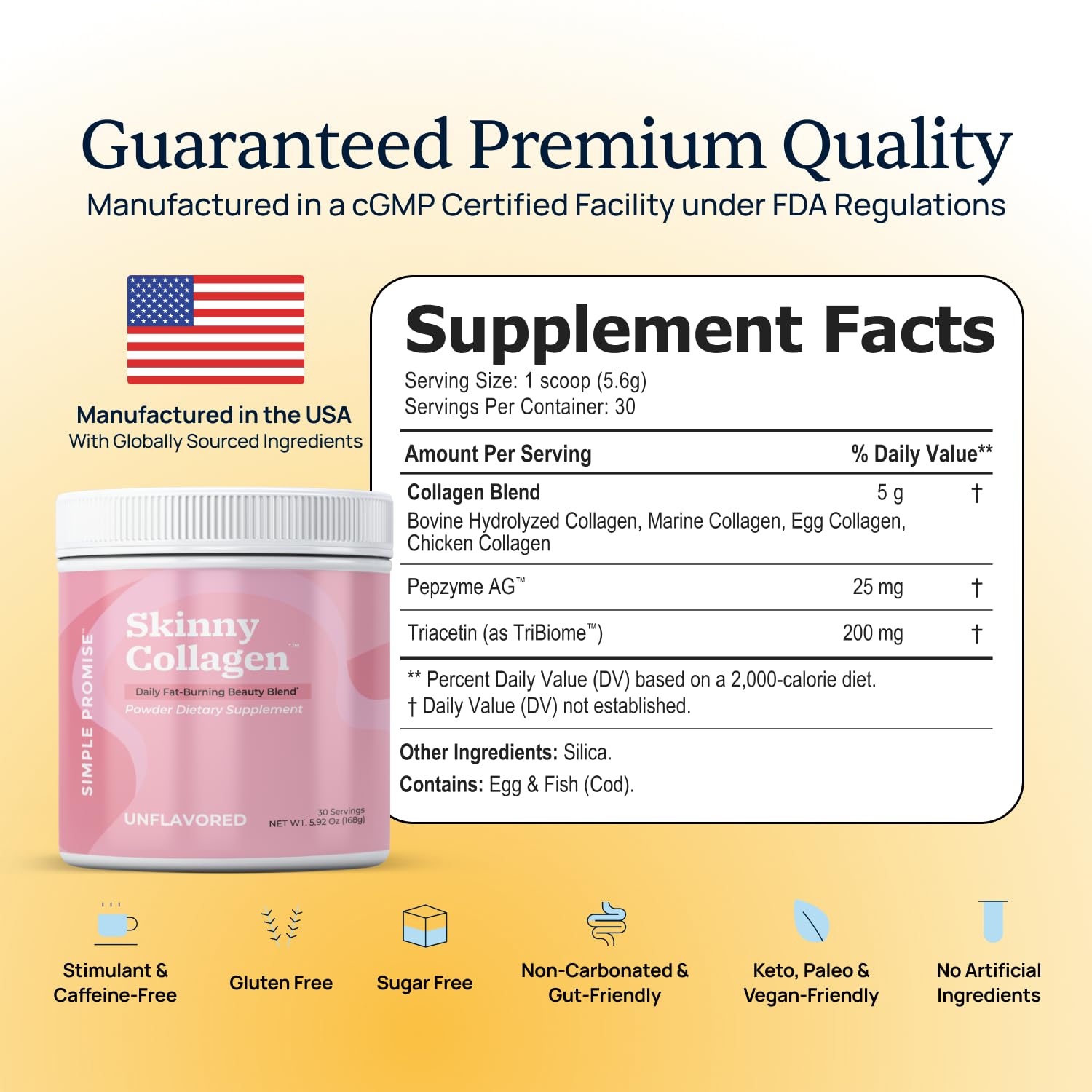 Simple Promise Multi Collagen Powder 231g packaging
