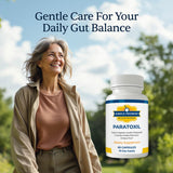 Simple Promise Paratoxil Psyllium Capsules with a glass of water