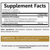 SIMPLE WONDERS Berberine Plus 1200mg capsules side view