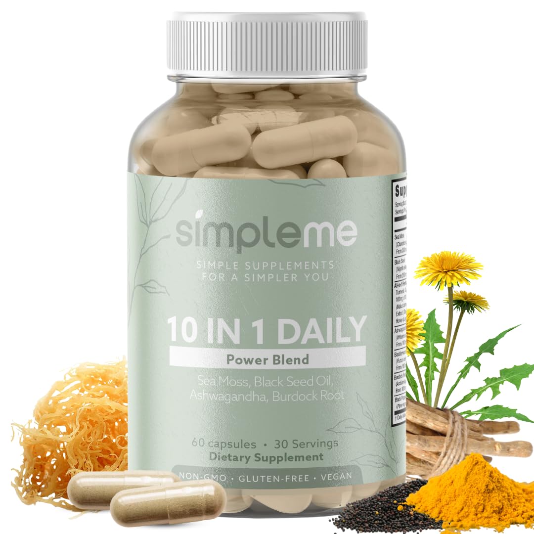 SIMPLEME Daily Power Blend 10-in-1 Superfood Supplement bottle front view