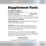 Simpli Supplements Lion's Mane Mushroom Capsules in a lifestyle setting