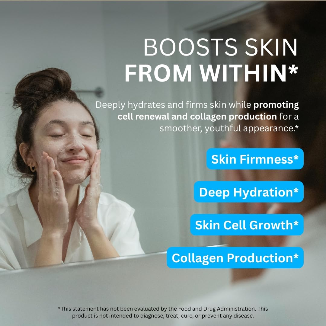 Simply Basically Collagen Peptides & Colostrum Powder side view packaging