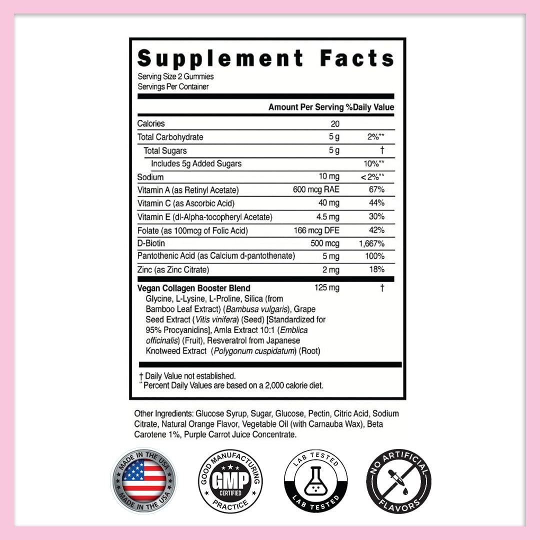 Simply Collagen Gummies bottle back view with label
