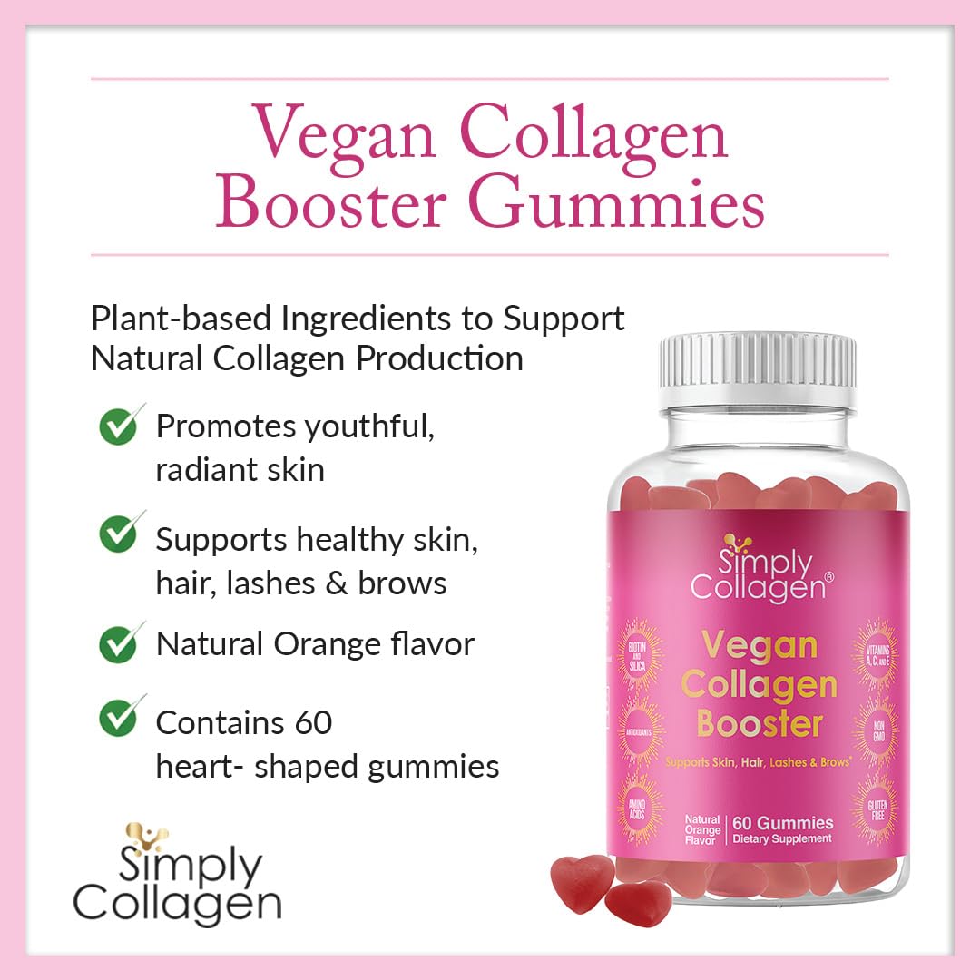 Simply Collagen Gummies natural orange flavour detail