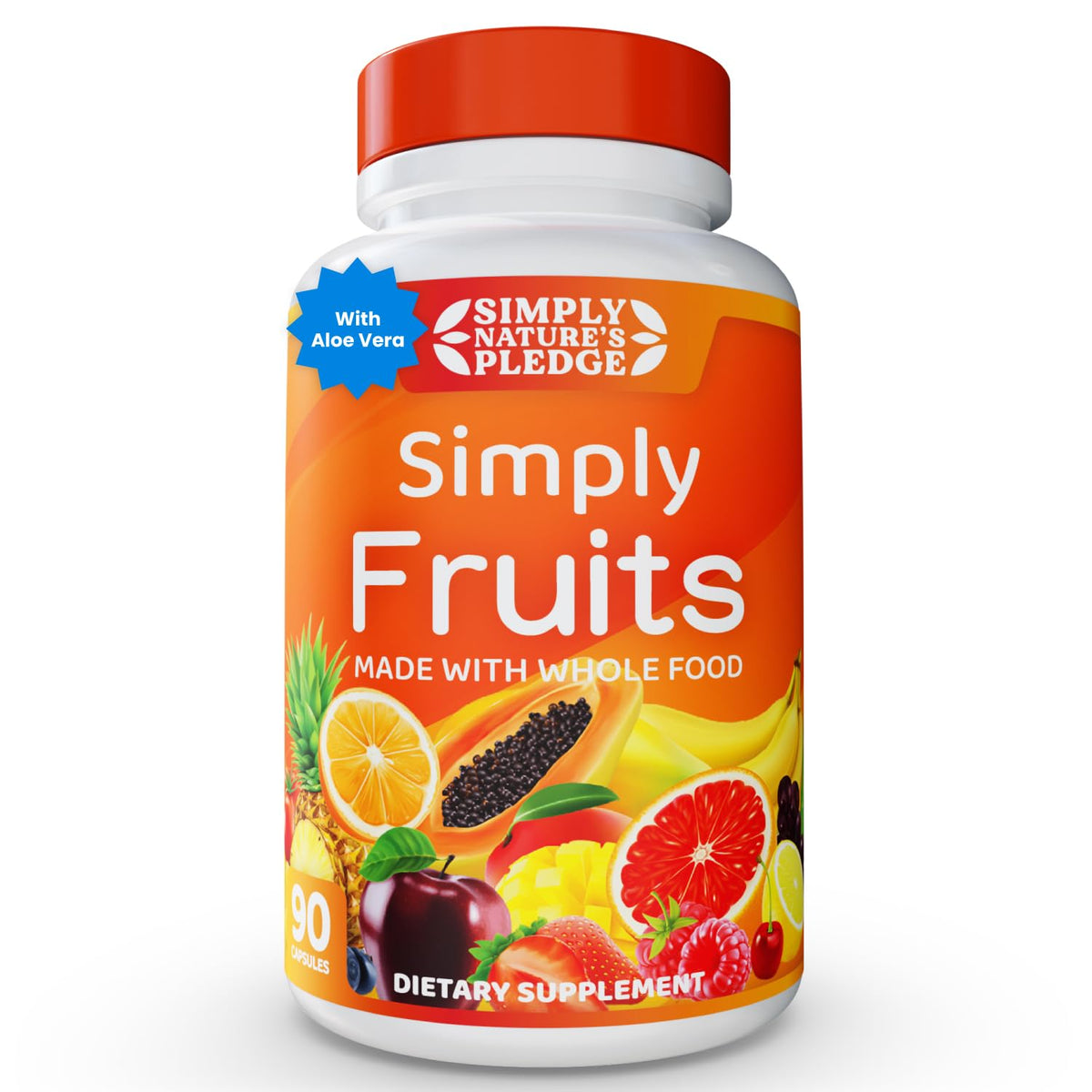 Simply Nature's Pledge Bilberry Supplement front view with packaging