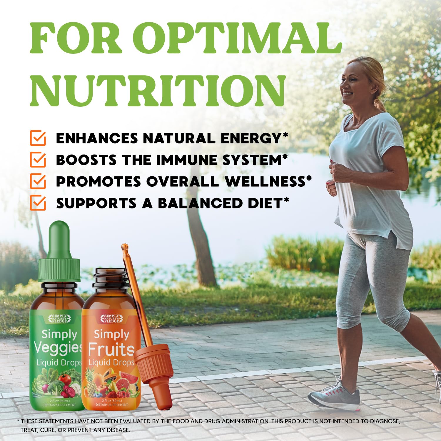 Simply Nature's Pledge Fruits & Veggies supplement opened with capsules visible