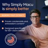 Simply Nature's Pledge Macu MD capsules in a hand