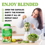 Simply Nature's Pledge Whole Food Superfood Supplement bottle with fruits and vegetables