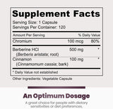 Simply Natures Pure Berberine 500mg bottle side view