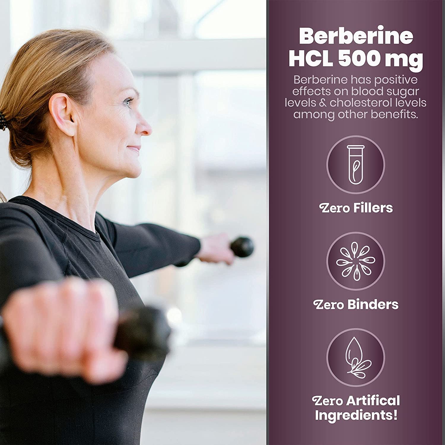 Simply Natures Pure Berberine 500mg capsules ingredients list