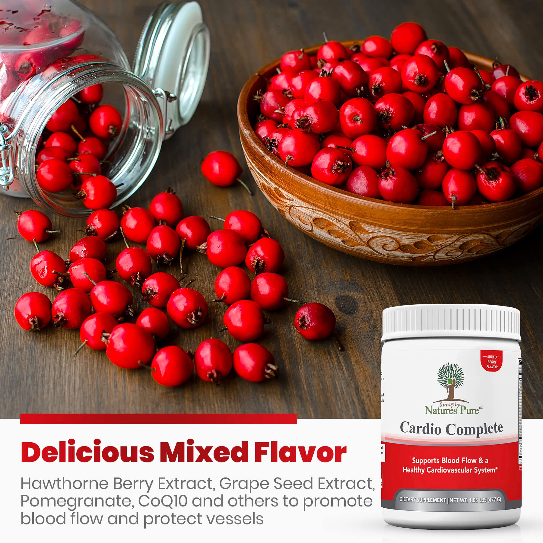 Simply Natures Pure Cardio Complete serving suggestion in a glass