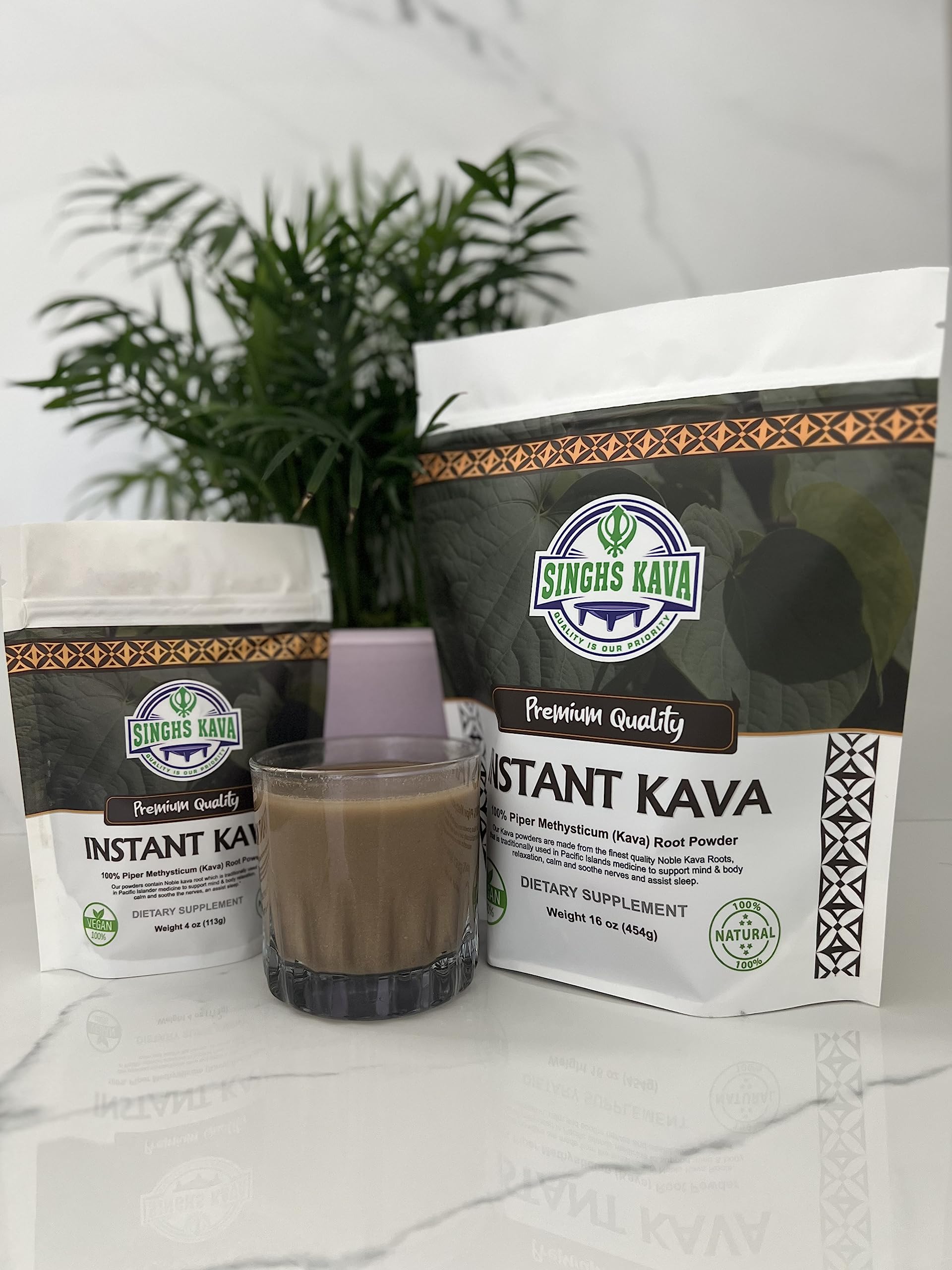 SINGHS Kava Kava Instant Powder 113g lifestyle scene
