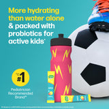 Single packet of Culturelle Kids Probiotics and Electrolytes in strawberry lemonade