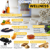 Siraj 18-in-1 Superfood Multivitamin Capsules with ingredients