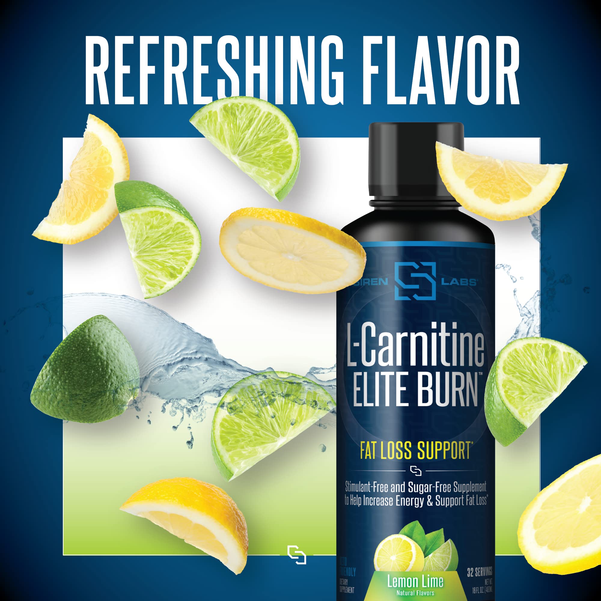 SIRENLABS L-Carnitine ELITE BURN with measuring spoon