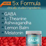 SIRIUS INTERNATIONAL Calm Gummies back label with ingredients