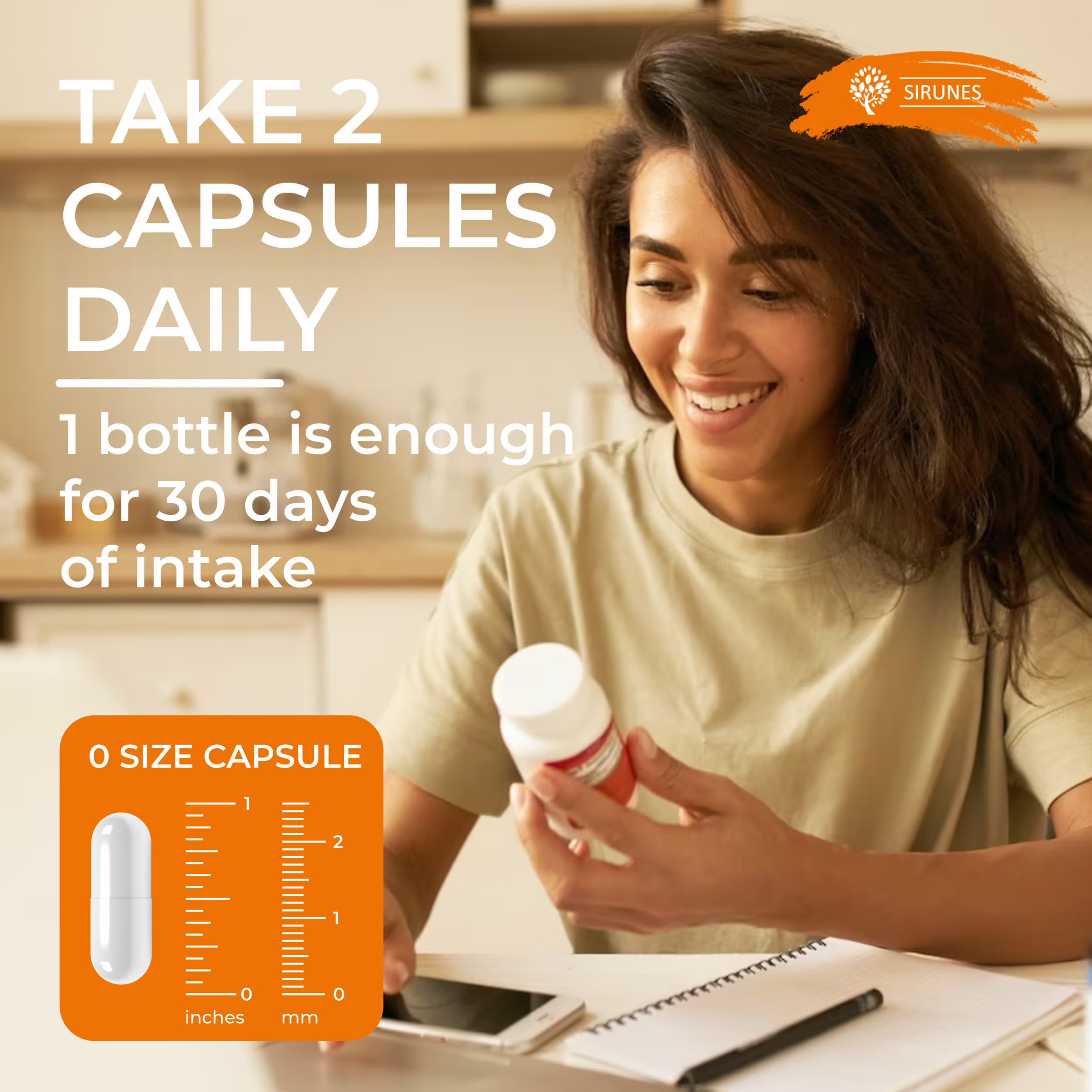 SIRUNES Multi Collagen Capsules close-up of capsules